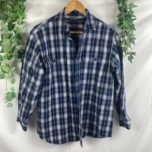 nautica plaid button down shirt M